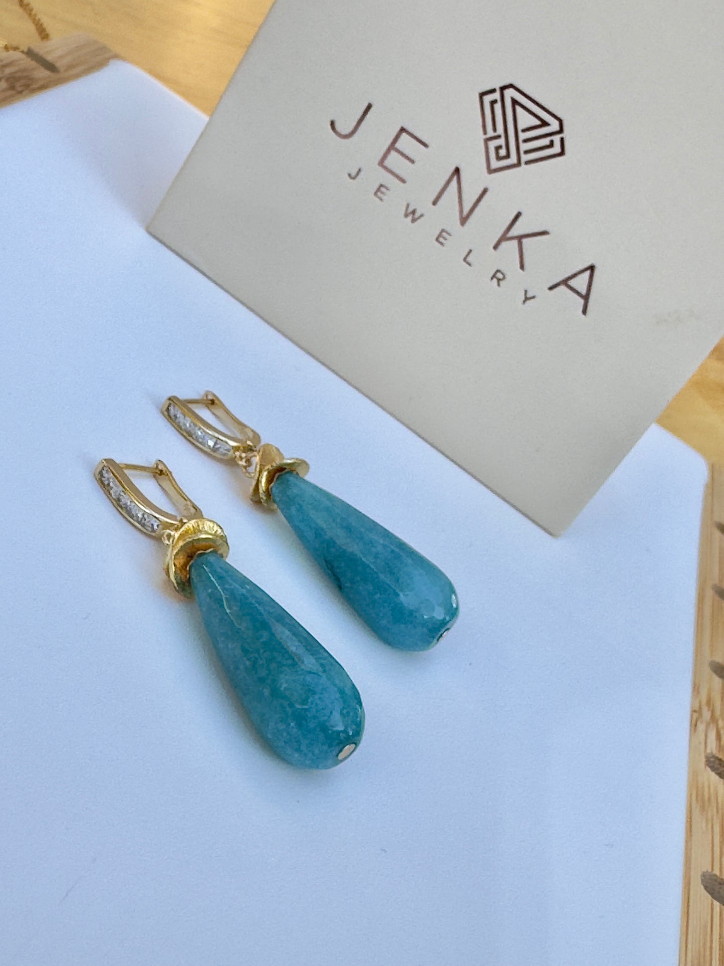 Blue Agate Earrings