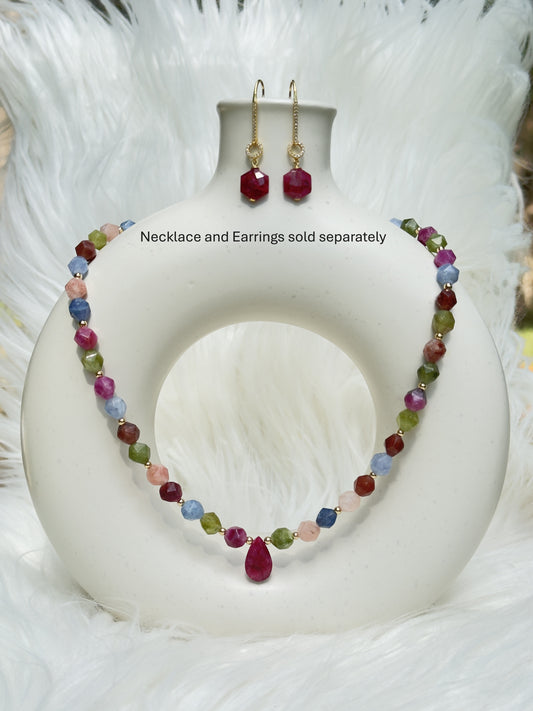 Ruby & Agate Necklace