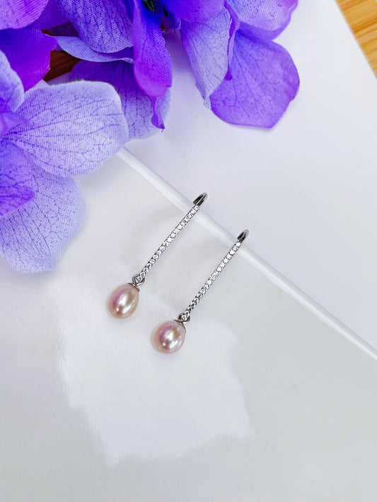 Champagne Pearl Earrings