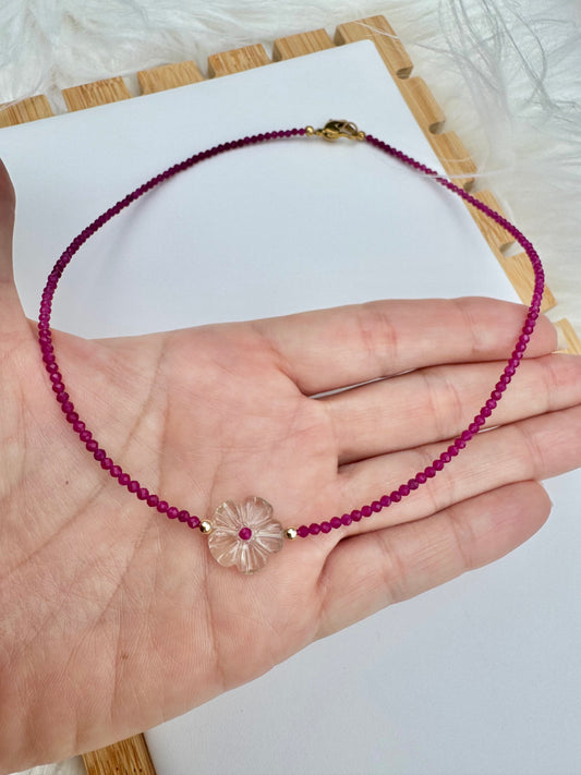 Ruby & Quartz Necklace
