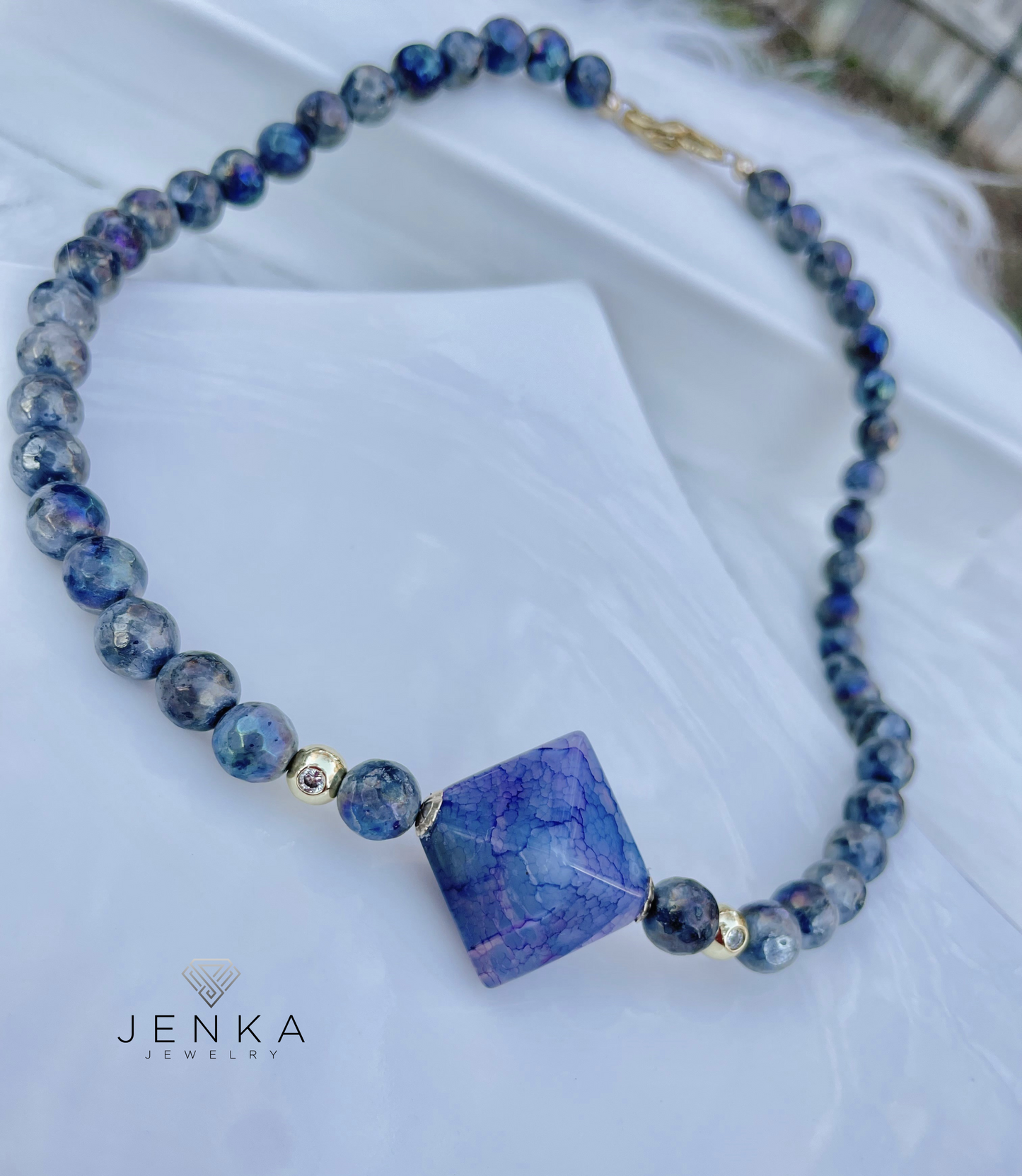 Labradorite and Agate Set