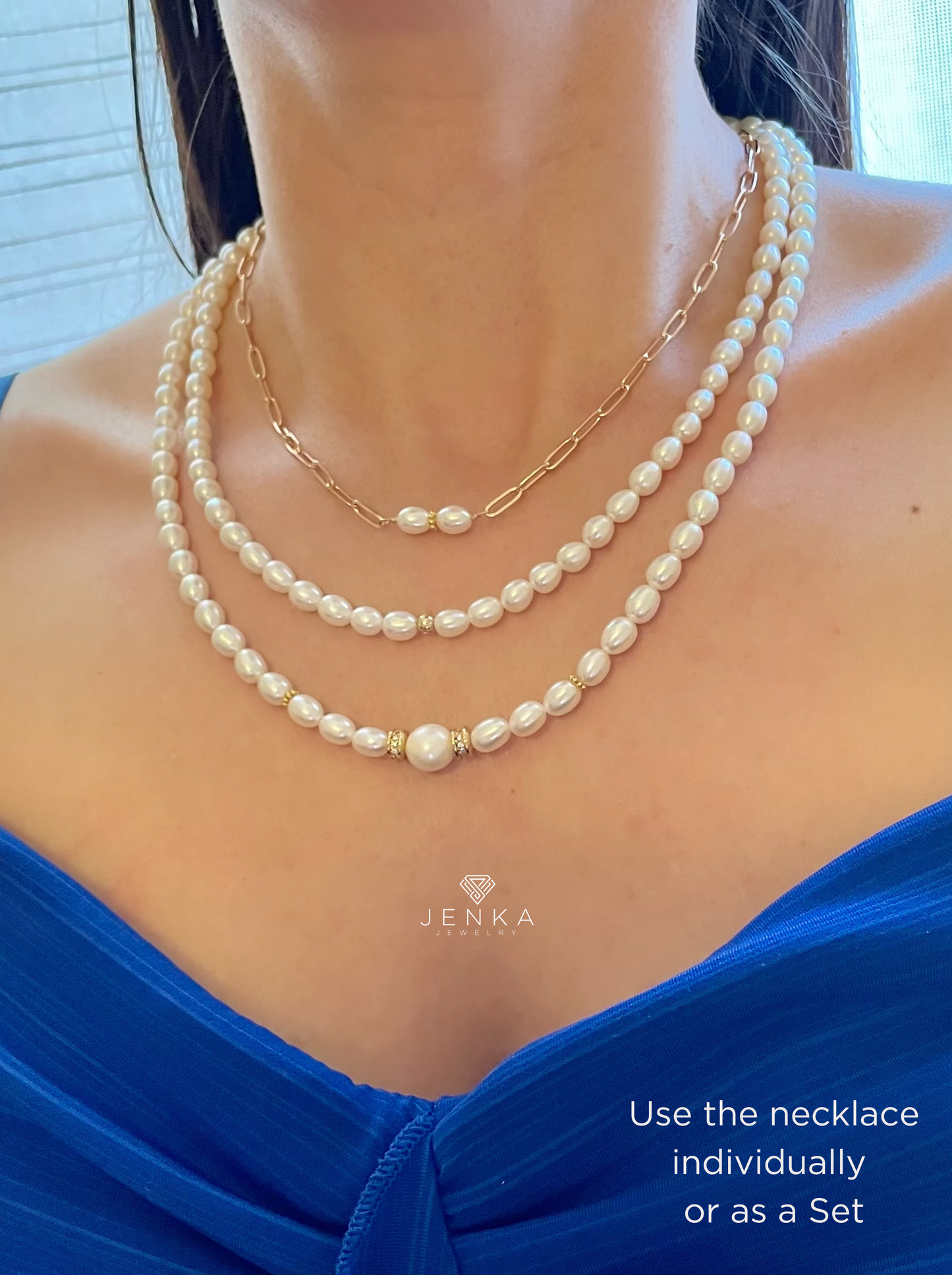Triple Pearl Necklace