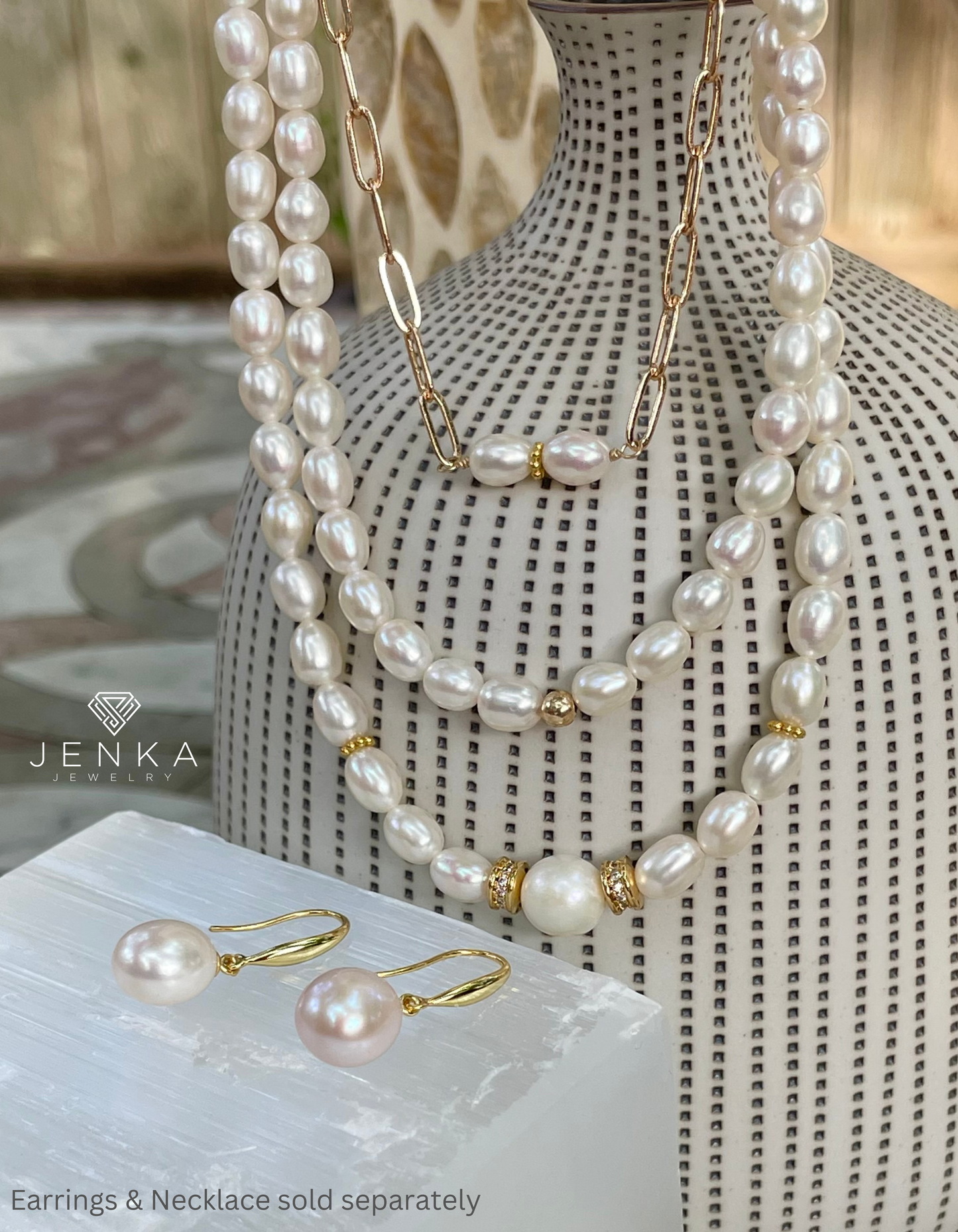 Triple Pearl Necklace