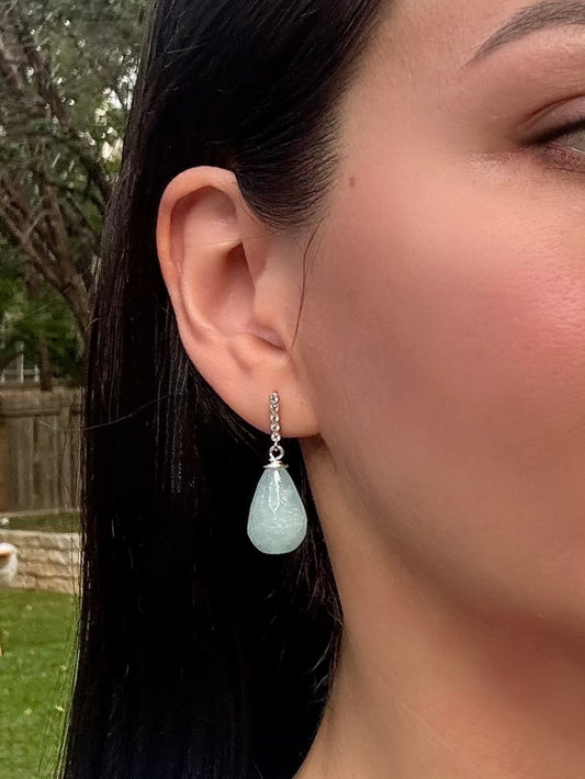 Blue Jade Earrings