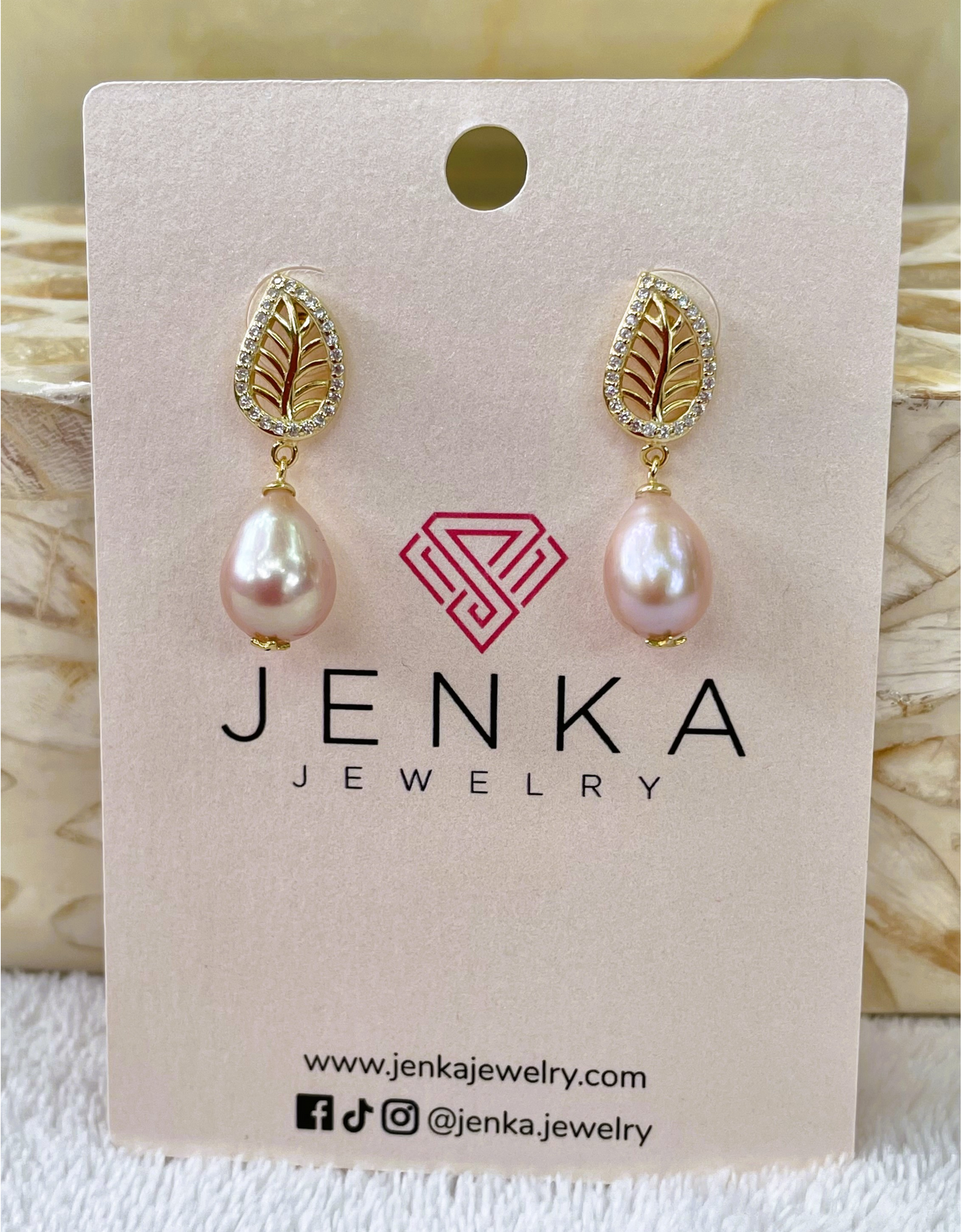 Drop Pearl Earrings