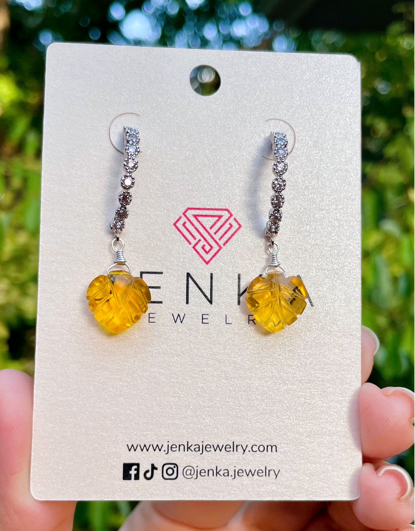 Leaf Quartz Earrings