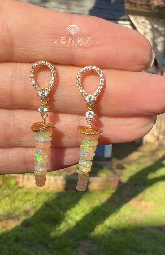 Opal Earrings