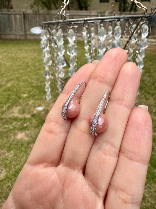 Pink Mother of Pearl Earrings