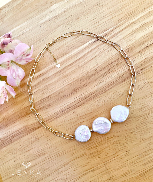 Coin Pearl Necklace