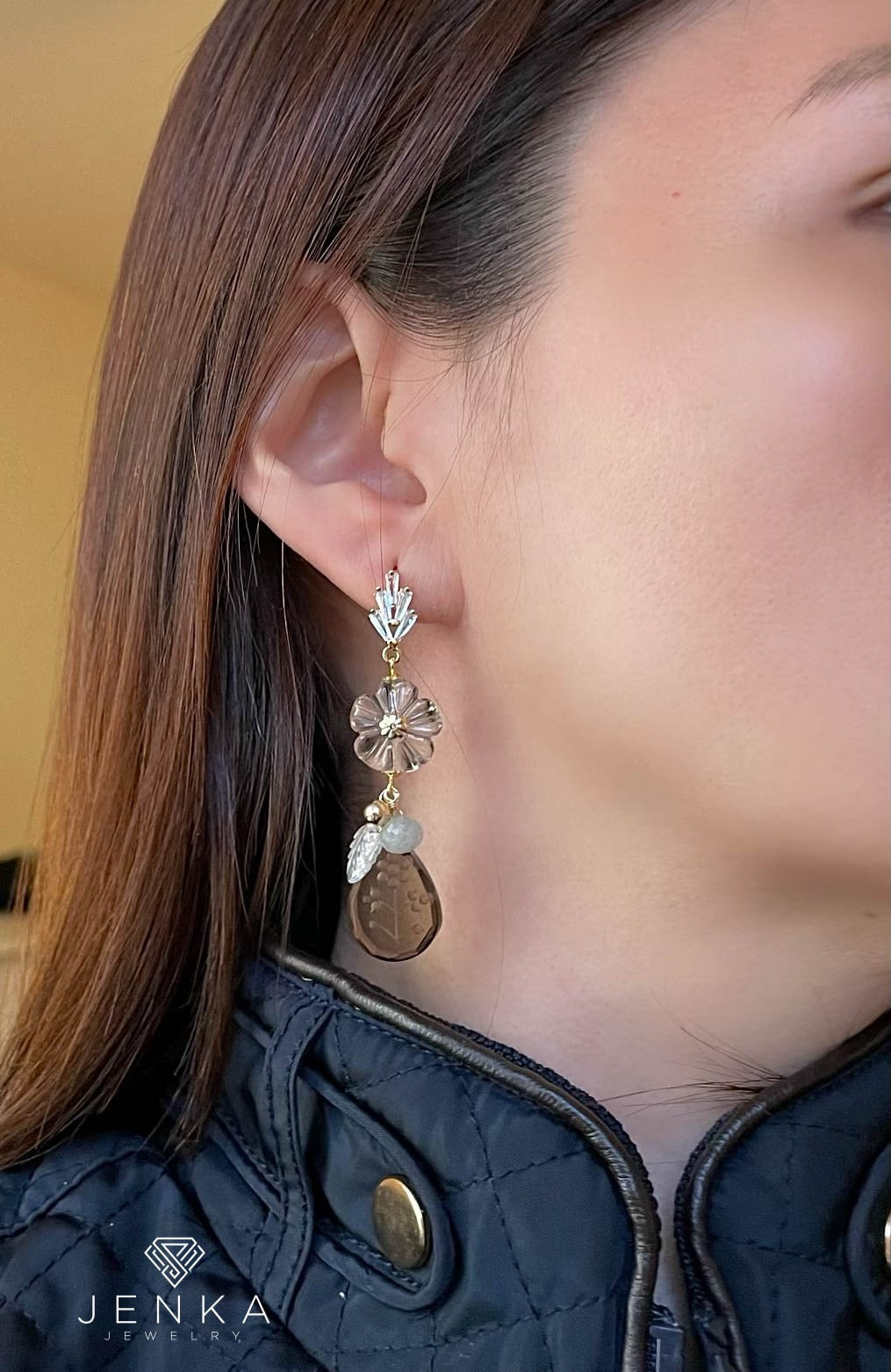 Smoke Quartz Earrings