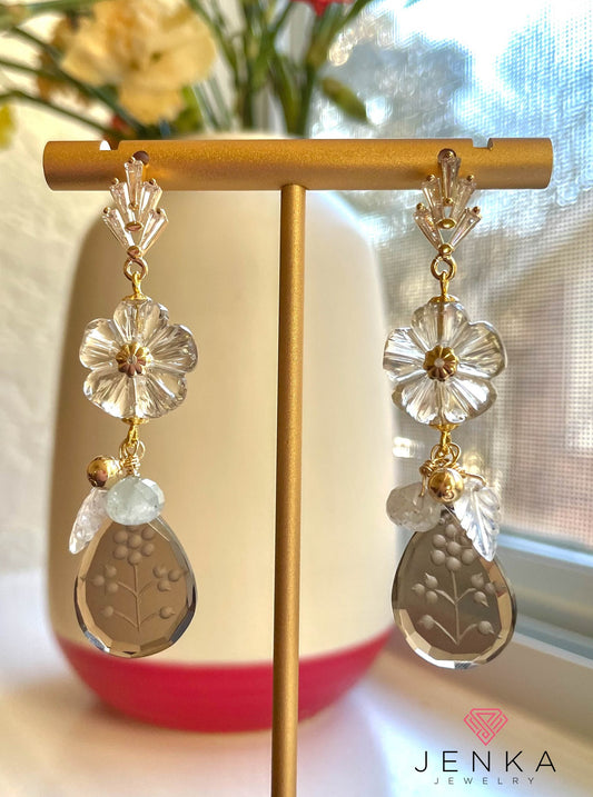 Smoke Quartz Earrings