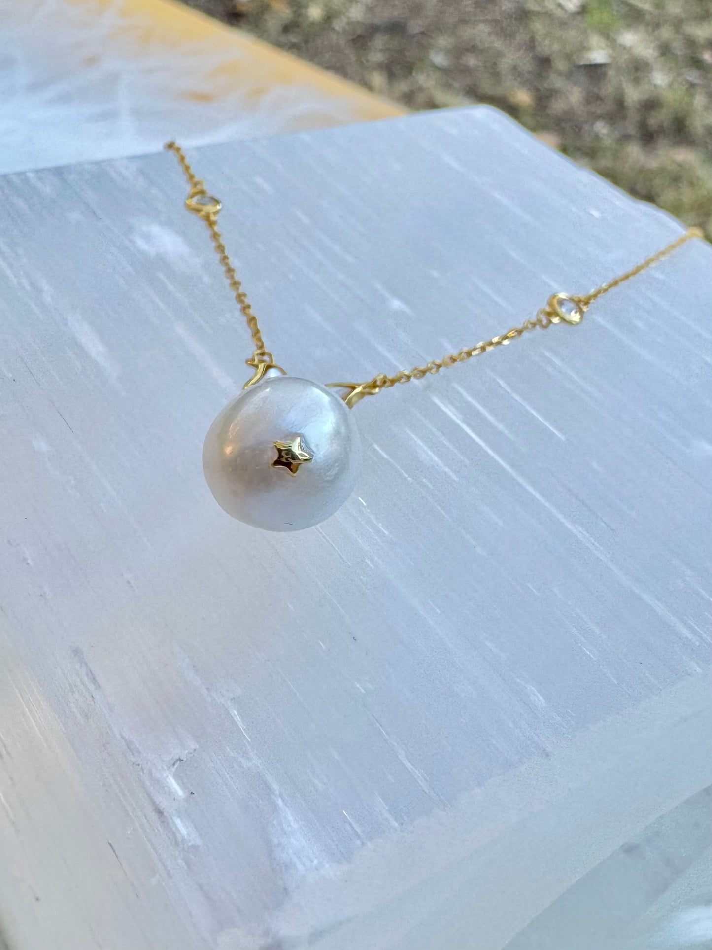 Butterfly Pearl Necklace