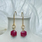 Ruby Gold Earrings