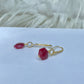 Ruby Gold Earrings