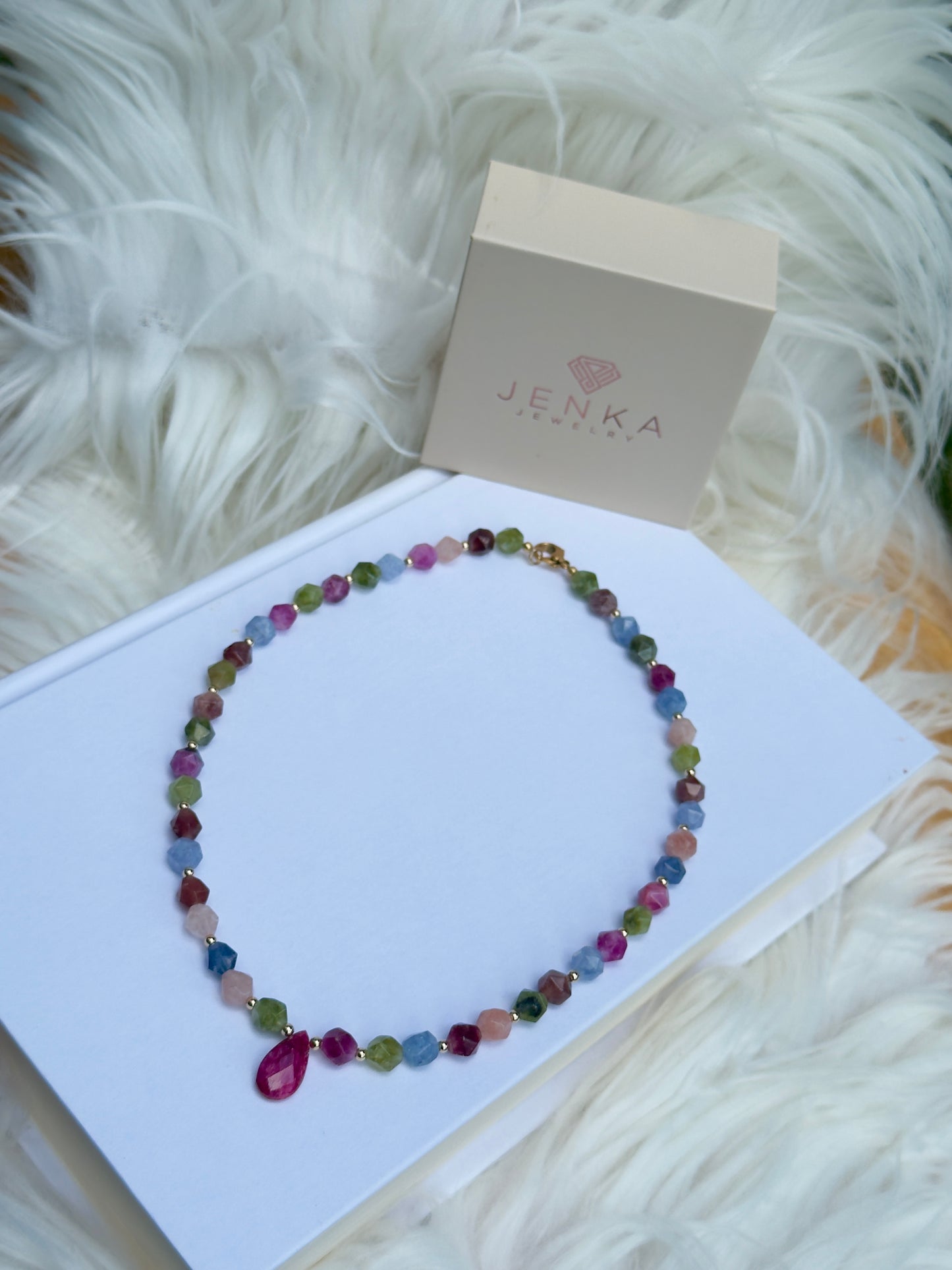 Ruby & Agate Necklace