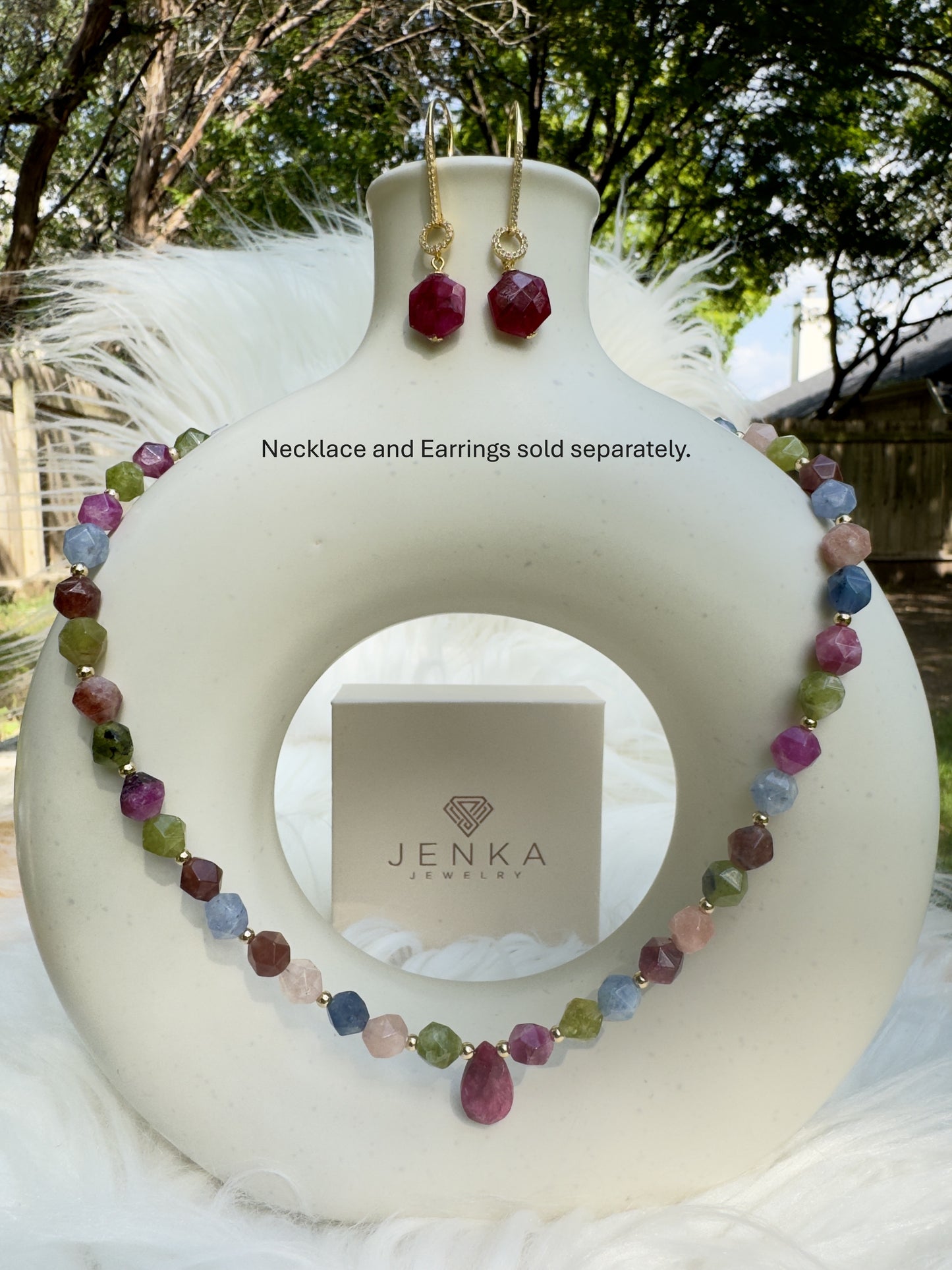 Ruby & Agate Necklace