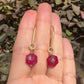 Ruby Gold Earrings