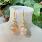 Champagne Baroque Pearl Earrings