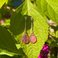 Pink Quartz Gold Earrings