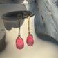 Pink Quartz Gold Earrings