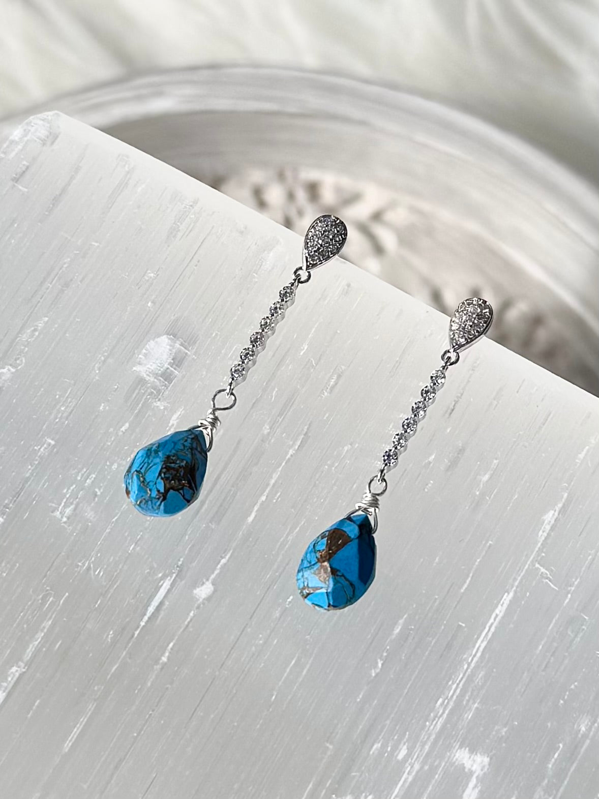 Turquoise Silver Earrings