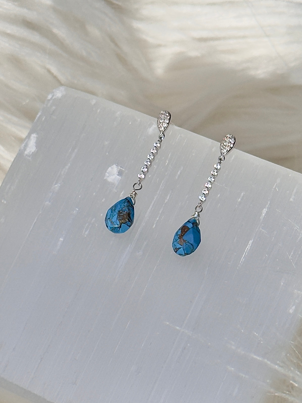 Turquoise Silver Earrings