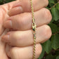 Flower Quartz 10k Gold Necklace