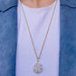 Flower Quartz 10k Gold Necklace