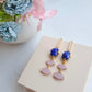 Blue Sapphire & Quartz Earrings