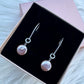 Champagne Coin Pearl Earrings