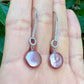 Champagne Coin Pearl Earrings