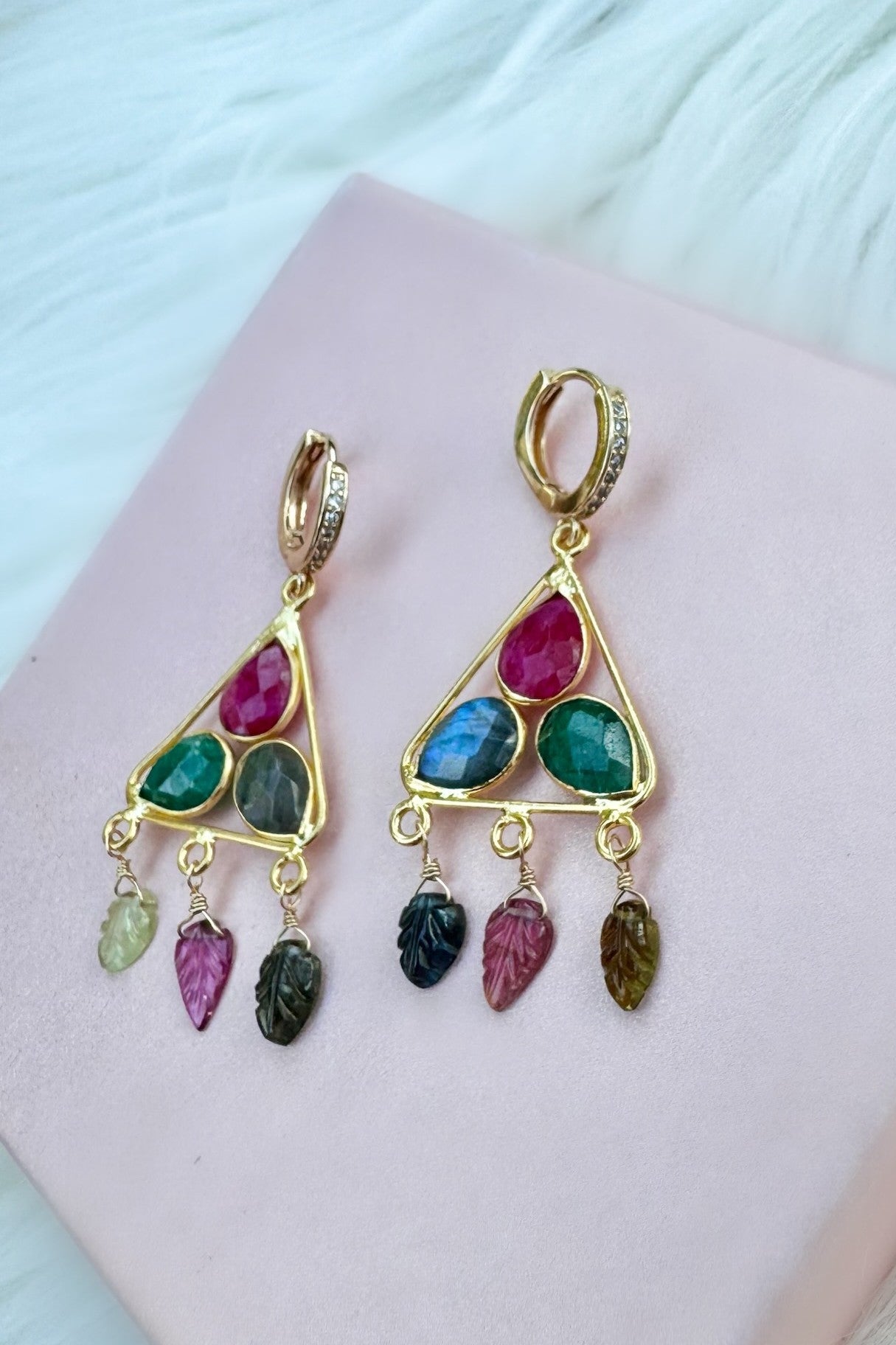 Multi-Gemstone Earrings