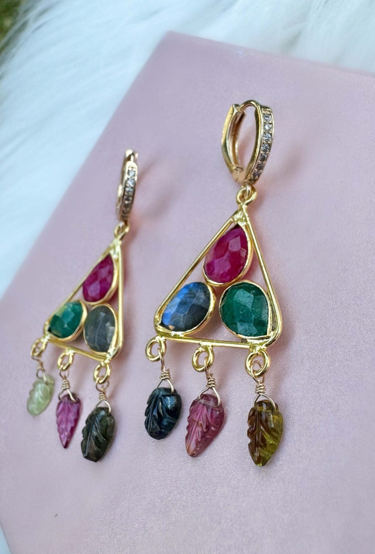 Multi-Gemstone Earrings