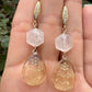 Lemon Quartz & Moonstone Earrings