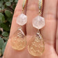 Lemon Quartz & Moonstone Earrings
