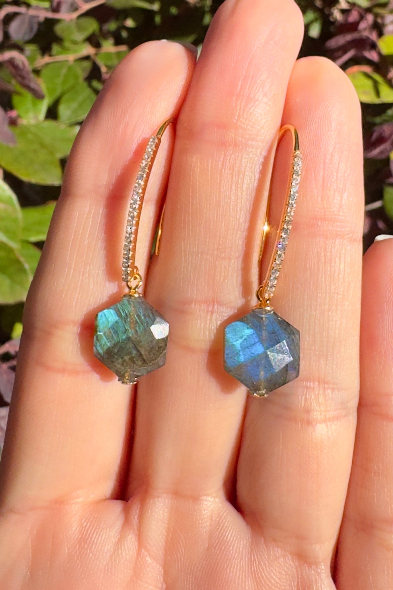 Labradorite Earrings