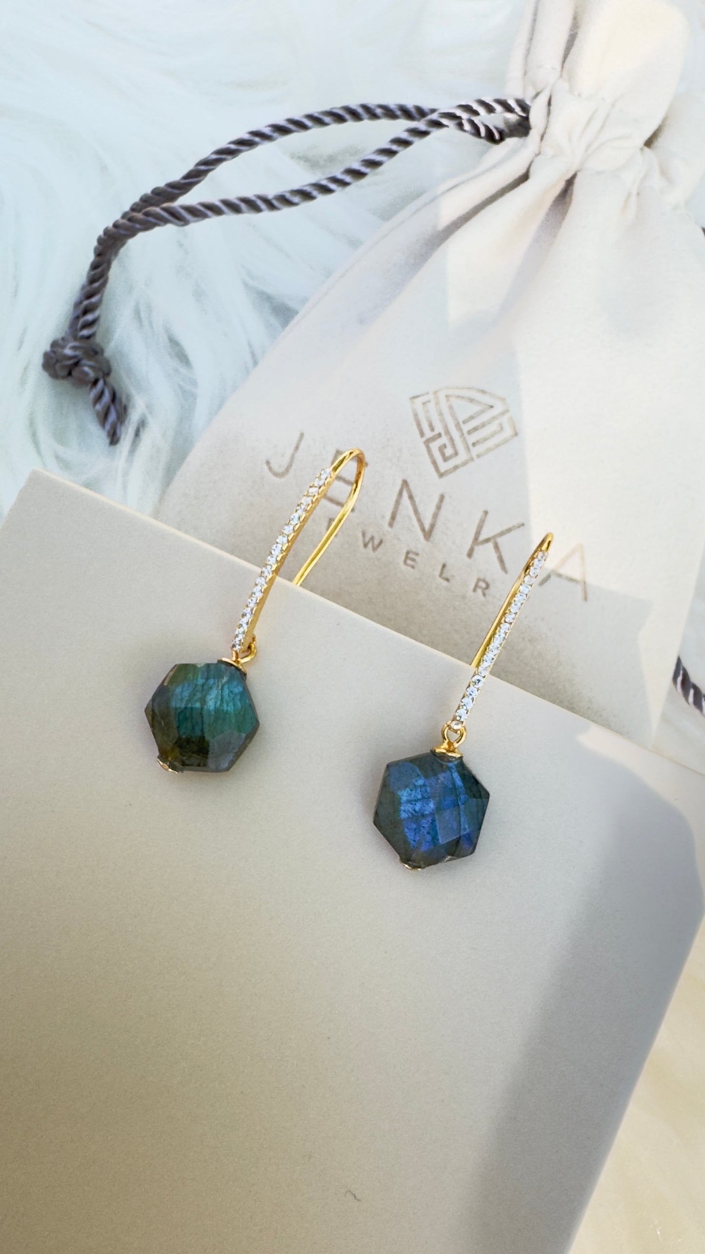 Labradorite Earrings