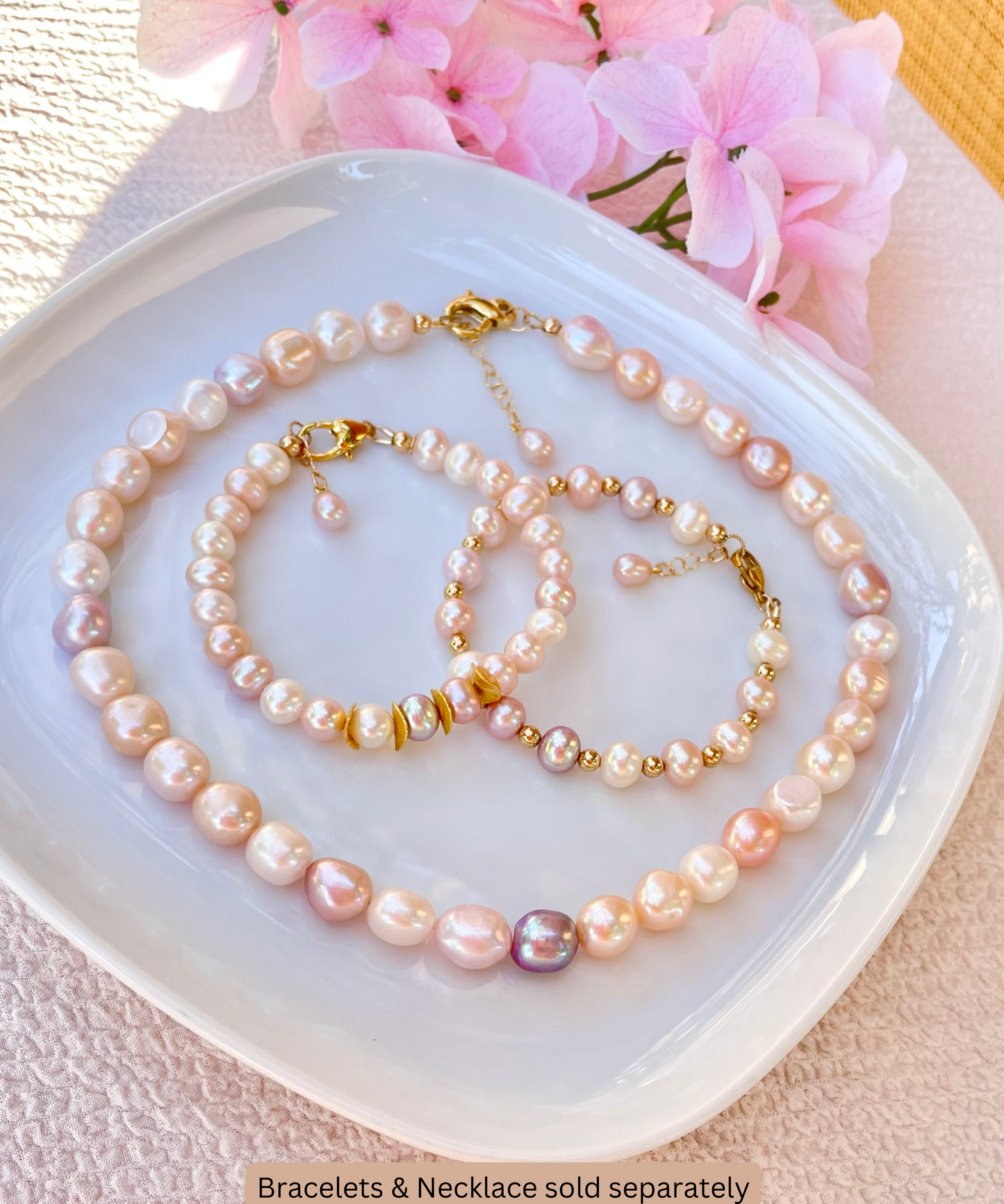 Multi Natural Color Pearl Necklace