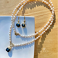 Oval Pearl Necklace with Peacock Baroque Pendant