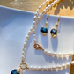 Oval Pearl Necklace with Peacock Baroque Pendant