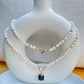 Oval Pearl Necklace with Peacock Baroque Pendant