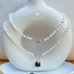 Oval Pearl Necklace with Peacock Baroque Pendant