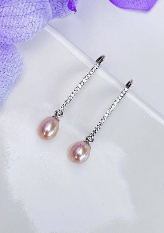 Champagne Pearl Earrings