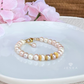 Multicolor Pearl Bracelet w/waves beads