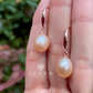 Pink Pearl & Rose Gold Earrings