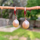 Pink Pearl & Rose Gold Earrings