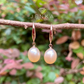 Pink Pearl & Rose Gold Earrings