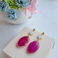 Ruby & Moonstone Earrings