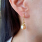 Champagne Baroque Pearl Earrings