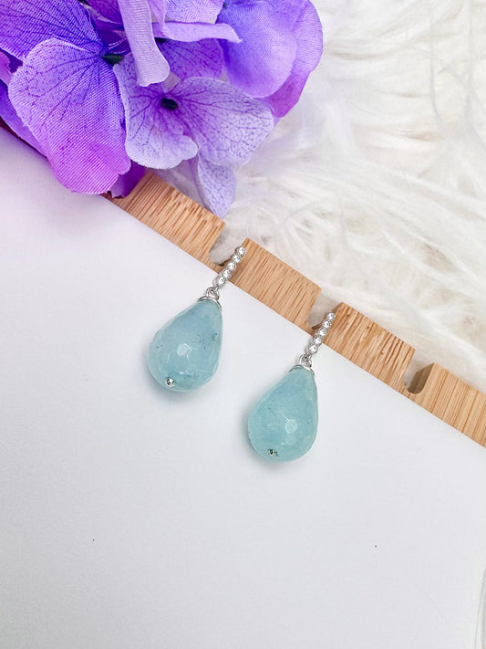 Blue Jade Earrings